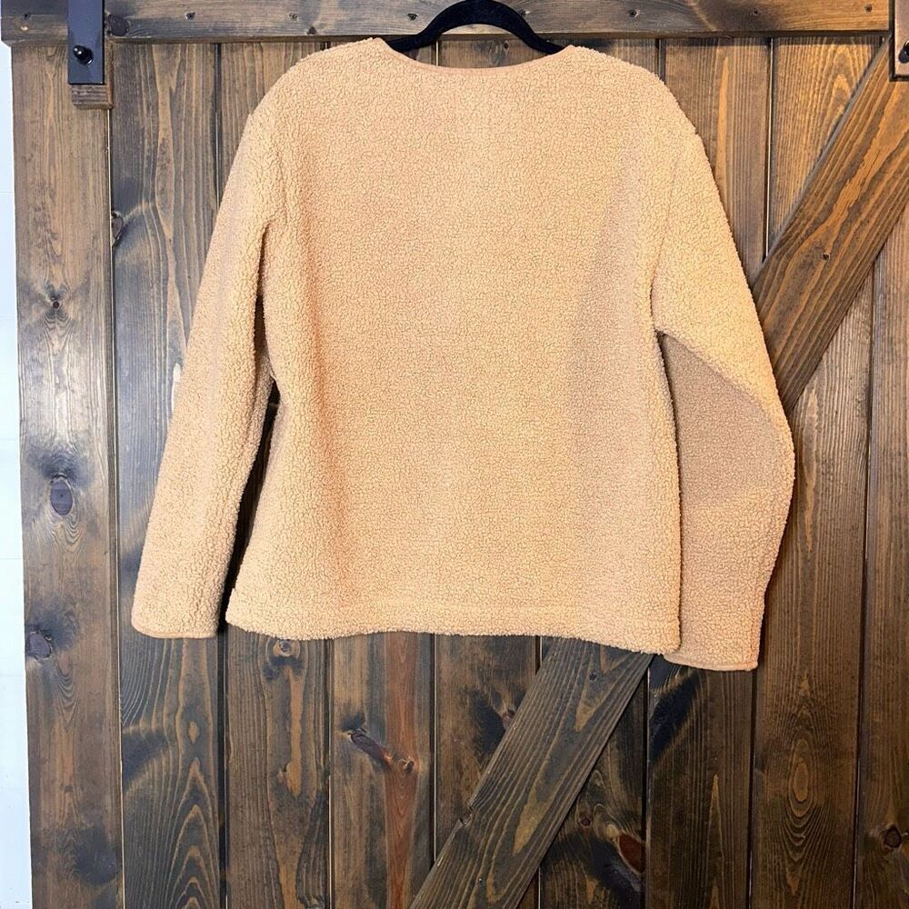 NWT Joie Sherpa Teddy Button Front Jacket W/Pocke… - image 2